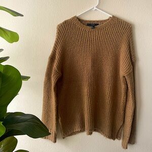 Forever 21 Cozy Knit Sweater in Warm Brown